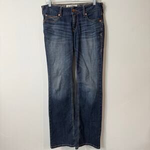 Ariat Women's REAL Mid Rise Amora Boot Jeans Stretch Denim Blue 28 Reg Western